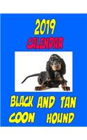 2019 Calendar Black and Tan Coon Hound: Personal contacts, notes, password log, to do list and more