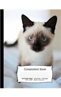 Cat Composition Notebook, Graph Paper