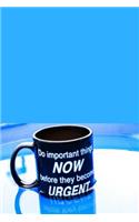 Do Important things now before they become Urgent: ALL-in-One Journal/Notebook/Sketch book/Math-book/Organic Chemistry etc... Filled with Blank paper, blank lined paper, blank Sketch paper, wide rule