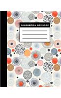 Composition Notebook: Tiny Gold Heart with Pink 8x10 Composition Notebook (the Best Study Journal for You)
