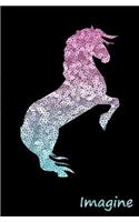 Imagine: Faux Sequin Horse Journal/Notebook