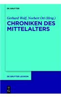 Handbuch Chroniken Des Mittelalters