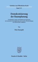 Demokratisierung Der Raumplanung