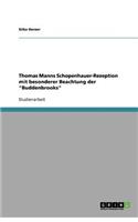 Thomas Manns Schopenhauer--Rezeption mit besonderer Beachtung der 