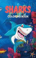 Sharks coloring book