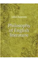 Philosophy of English Literature