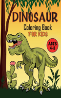 Dinosaur Coloring Book For Kids Ages 4-8