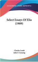 Select Essays Of Elia (1909)