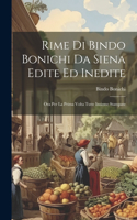 Rime Di Bindo Bonichi Da Siena Edite Ed Inedite