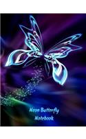 Neon Butterfly Notebook