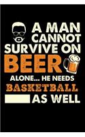A Man Cannot Survive On Beer Alone He Needs Basketball As Well
