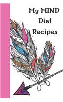 My Mind Diet Recipes: Recipe Notebook Organizer to Write in with Alphabetical ABC Index Tabs