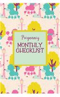 Pregnancy Monthly Checklist: Baby and Pregnancy To Do List, Before Baby Arrives, Expecting Baby, Week by Week, Pregnancy Organizer, First Time Moms, Daily Planner; Paris and Fre