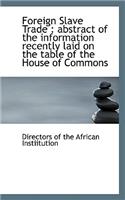 Foreign Slave Trade