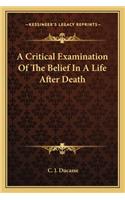Critical Examination of the Belief in a Life After Death