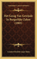 Het Gezag Van Gewijsde In Burgerlijke Zaken (1905): (Chinese)