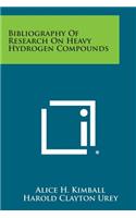 Bibliography of Research on Heavy Hydrogen Compounds