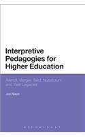 Interpretive Pedagogies for Higher Education