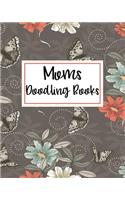 Moms Doodling Books: Blank Doodle Draw Sketch Book