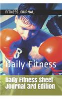 Daily Fitness Sheet Journal 3rd Edition