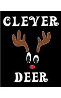 Clever Deer: Deer Elk Antler Hunting Hobby 2020 Monthly Planner Dated Journal 8" x 10" 110 pages