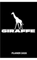 Giraffe Planer 2020: 140 Vorgefertigte Seiten - Ca. Din A5 - 12 Monate - Kalender - Wochenplaner - Monatsplaner -Tagesplaner - Timer - Terminplaner - Studentenplaner - S