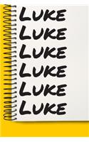 Name Luke A beautiful personalized: Lined Notebook / Journal Gift, Notebook for Luke,120 Pages, 6 x 9 inches, Gift For Luke, Personal Diary, Luke, Personalized Journal, Family Notebook