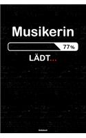 Musikerin Lädt... Notizbuch: Musikerin Journal DIN A5 liniert 120 Seiten Geschenk