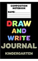 Composition Notebook Draw And Write Journal Kindergarten