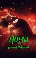 Yoga Journal Notebook: Daily Journaling - Lined Paper Wide Ruled Notes Spark Your Imagination and Positive Thinking - Warrior Pose Print