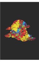 Platypus Color Splash: Platypuses Notebook, Dotted Bullet (6" x 9" - 120 pages) Animal Themed Notebook for Daily Journal, Diary, and Gift