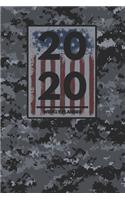 2020 Weekly Planner: Weekly Monthly Planner Calendar Appointment Book For 2020 6" x 9" - Military Camouflage Edition For Air-Force Personnel