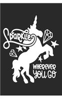 Sparkle Wherever you go: unicorn journal, unicorn notebook, unicorn journal amazon, unicorn journal with lock, unicorn journal for girls, unicorn journal book, unicorn journ