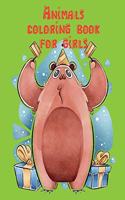 Animals coloring book for girls