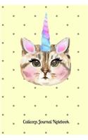 Caticorn Journal Notebook: Cat Unicorn - 6 X 9 - 100 Pages - Lined Paper - School Student Teacher Office