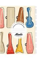 6 String Blank Guitar Tablature Notebook - Case Overprint