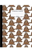 Walrus Composition Notebook: Cute Cartoon Animal Graph Paper Book for Girls, Boys and Teens, for Students and Teachers, for School and Work, Journaling and Writing Notes