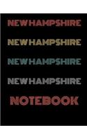 New Hampshire Notebook: Blank Line Notebook (8.5 X 11 - 110 Blank Pages)