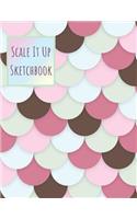 Scale It Up Sketchbook: Personalized Artist Blank Sketch Book