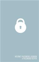 Internet Password Logbook: (A Password Keeper Blue 5x8)