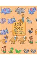 2019 2020 15 Months Jungle Safari Gratitude Journal Daily Planner: Academic Hourly Organizer in 15 Minute Interval; Appointment Calendar with Address Book; Monthly & Weekly Goals Diary with Quotes