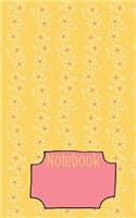 Yellow Pink White Daisies 5 X 8 Writer's Utility Notebook