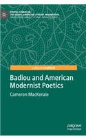 Badiou and American Modernist Poetics