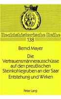 Die Vertrauensmaennerausschuesse Auf Den Preußischen Steinkohlegruben an Der Saar. Entstehung Und Wirken