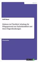 Diabetes im Überblick. Schulung für Pflegepersonal zur Zuckerkrankheit und ihren Folgeerkrankungen