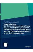 Unterstützung Der Unternehmensentwicklung Junger Wachstumsorientierter Technologieunternehmen Durchventure Capital-Gesellschaften in Der Betreuungsphase