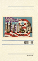 Vintage Lined Notebook Greetings from Utica, New York