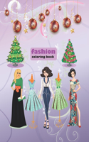 fashion coloring book for christmas