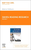 Reading Research - Elsevier eBook on Vitalsource (Retail Access Card)