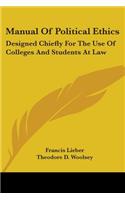 Manual Of Political Ethics